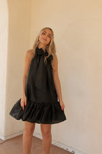 Midnight Black Bow Dress