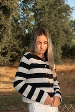 Hope Stripe Knit Cardigan