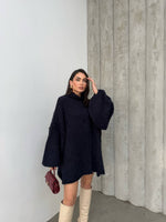 Bonnie Navy Oversized Sweater Dress