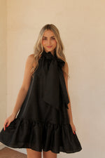 Midnight Black Bow Dress