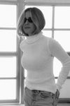 Taylor Textured Cotton Turtleneck Sweater