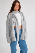 Nova Scarf Collar Cardigan