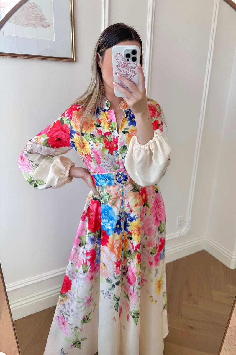 Sheryl Floral Midi Dress