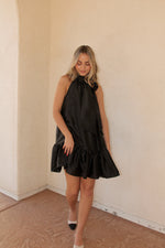 Midnight Black Bow Dress