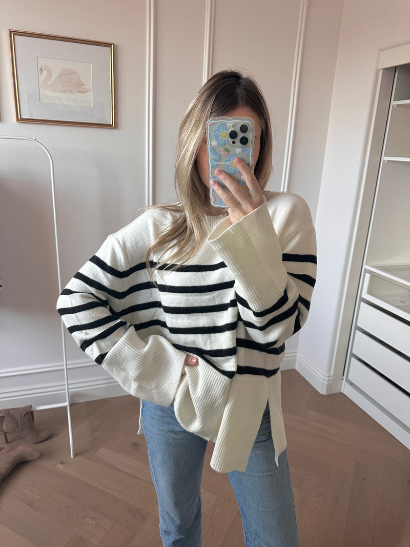 Bri Ribbed Stripe Sweater -FINAL SALE