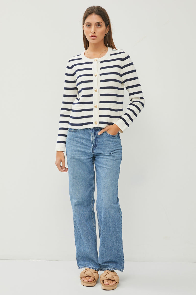 Johnny Stripe Cardigan