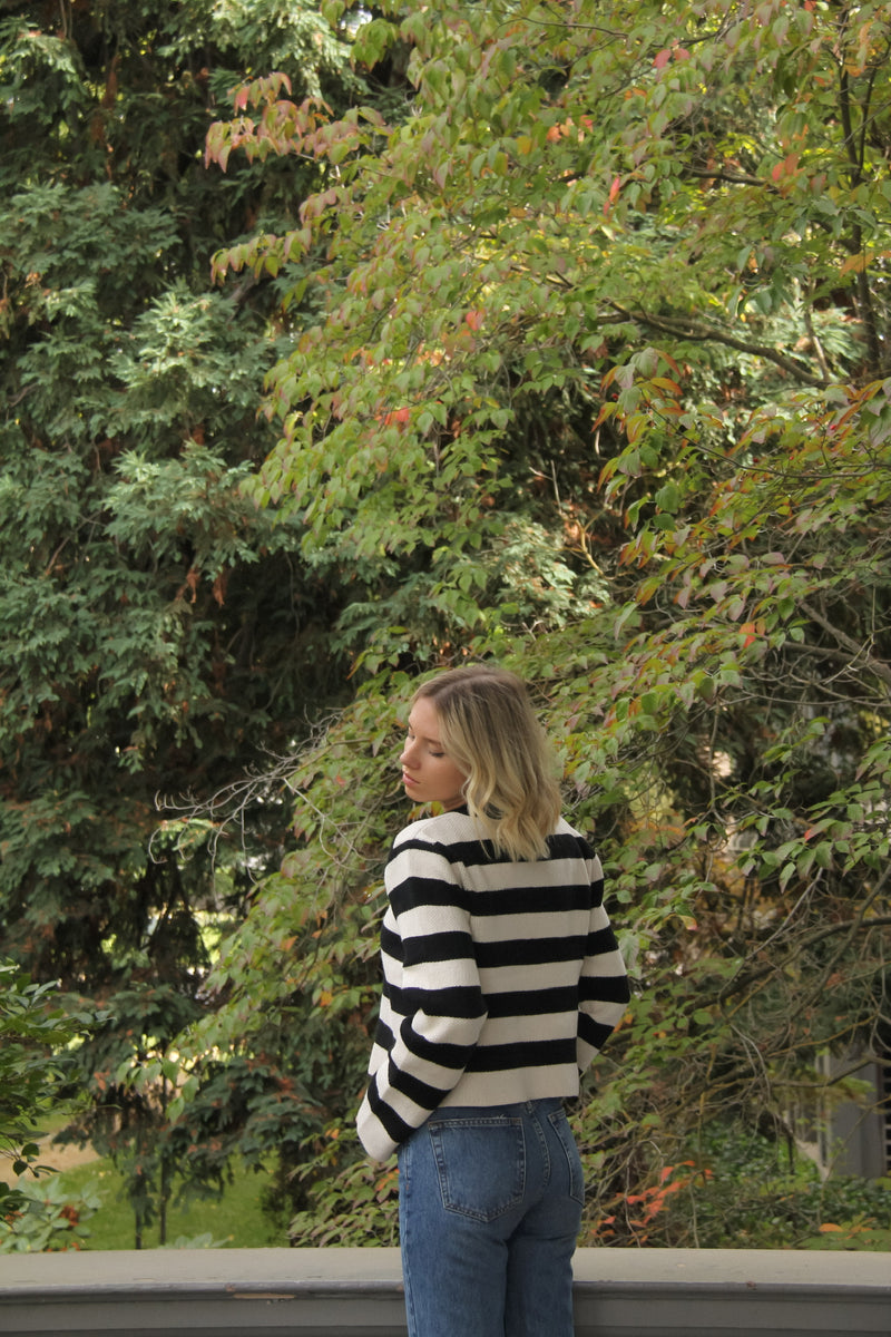 Hope Stripe Knit Cardigan