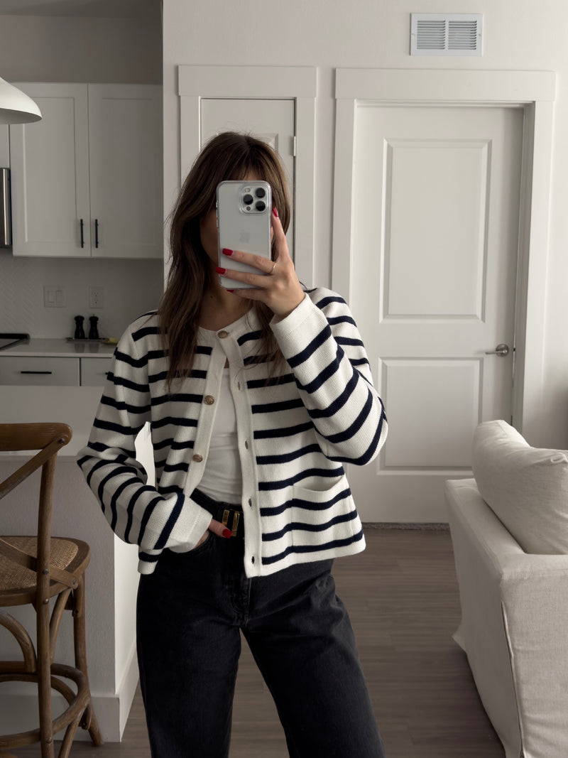 Johnny Stripe Cardigan