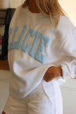 Baby Blue Varsity Sweatshirt