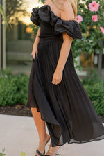 Anya Black Pleated Skirt- FINAL SALE