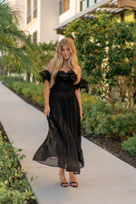 Anya Black Pleated Skirt- FINAL SALE