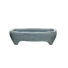 Footed Terracotta Tray with Distressed Finish - LLACIE 