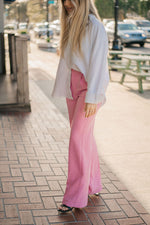 Alice Pink Wide Leg Slacks- FINAL SALE