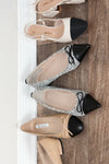 Tweed Black Ballet Flats- FINAL SALE