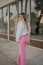 Alice Pink Wide Leg Slacks- FINAL SALE