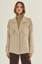 Matty Wool Mid-trench Jacket- FINAL SALE