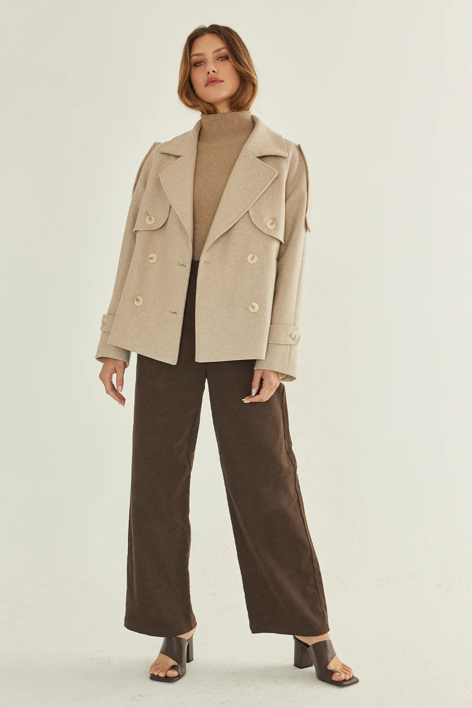 Matty Wool Mid-trench Jacket- FINAL SALE